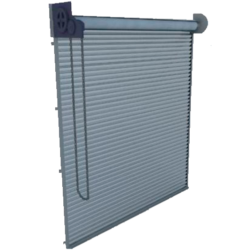 Cortina con mecanismo de rollo destapado